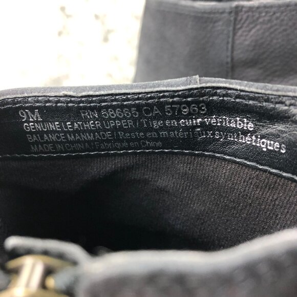 BP Women's Size 9M Trolley Black Leather High Heel Side Zip Ankle Booties Boots - Picture 15 of 15